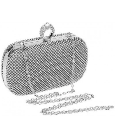 Rhinestone Evening Clutch Black $18.00 Evening Bags