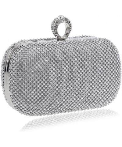 Rhinestone Evening Clutch Black $18.00 Evening Bags