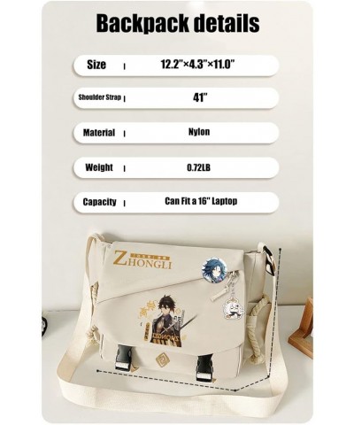 Genshin Impact Crossbody Bag Xiao Single Shoulder Bag Handbag Adult Single Shoulder Backpack Bag Arataki Itto $19.31 Backpacks