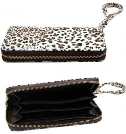 Animal Print Zipper Wallet (Gray) Brown $12.32 Wallets