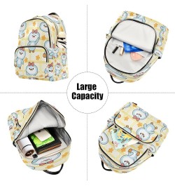 Cute Penguin with Star Mini Backpack Purse for Women, Cartoon Travel Backpack Fashion Backpack Lightweight Shoulder Bag Small...