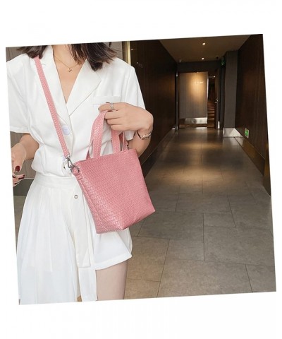 3 Pcs Woven Tote Crossbody Sling Bags for Women Ladies Tote Handbags Woman Crossbody Bag Mini Woven Pinkx3pcs $14.36 Shoulder...