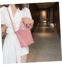 3 Pcs Woven Tote Crossbody Sling Bags for Women Ladies Tote Handbags Woman Crossbody Bag Mini Woven Pinkx3pcs $14.36 Shoulder...