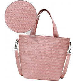 3 Pcs Woven Tote Crossbody Sling Bags for Women Ladies Tote Handbags Woman Crossbody Bag Mini Woven Pinkx3pcs $14.36 Shoulder...