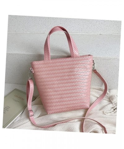 3 Pcs Woven Tote Crossbody Sling Bags for Women Ladies Tote Handbags Woman Crossbody Bag Mini Woven Pinkx3pcs $14.36 Shoulder...