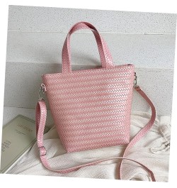 3 Pcs Woven Tote Crossbody Sling Bags for Women Ladies Tote Handbags Woman Crossbody Bag Mini Woven Pinkx3pcs $14.36 Shoulder...