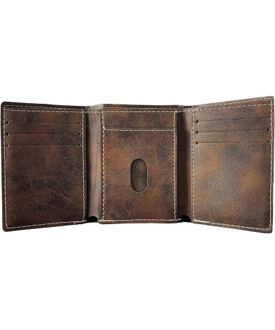 Donaldson Irish Coat of Arms Rustic Leather Wallet $16.17 Wallets