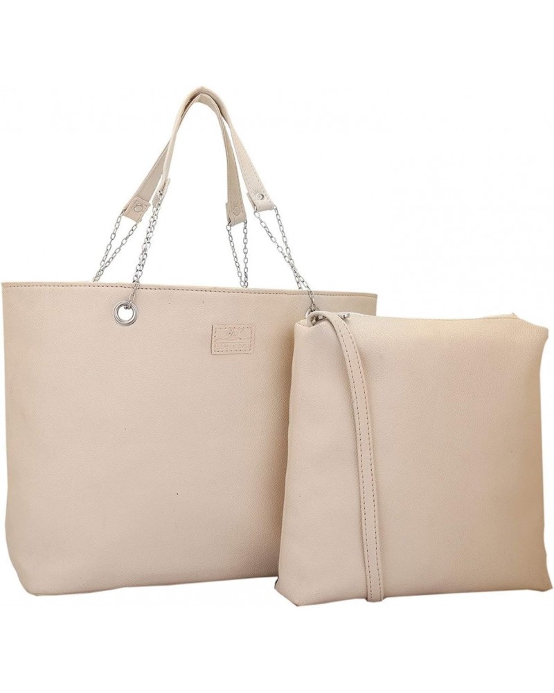 Ivory-Off Women's Tote Bag Off White Designer Satchel bags with Multi Pocket $30.22 Totes