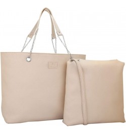 Ivory-Off Women's Tote Bag Off White Designer Satchel bags with Multi Pocket $30.22 Totes