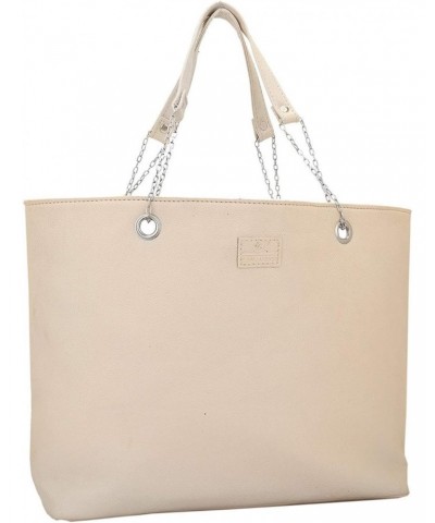 Ivory-Off Women's Tote Bag Off White Designer Satchel bags with Multi Pocket $30.22 Totes