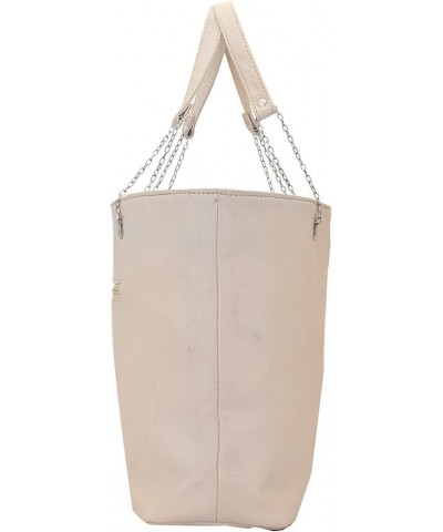 Ivory-Off Women's Tote Bag Off White Designer Satchel bags with Multi Pocket $30.22 Totes