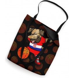 Dabbing Pug Croatia Basketball Fans Jersey Croatian Sport Tote Bag $12.47 Totes