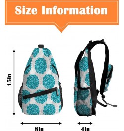 Crossbody Bags for Men Women Waterproof Sling Bag Shoulder Chest Bag Backpack Daypack for Hiking Travel Sports Running Flower...