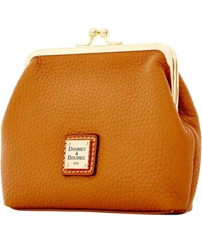 Wallet, Pebble Grain Large Framed Purse Coin Case - Caramel Caramel $24.00 Wallets