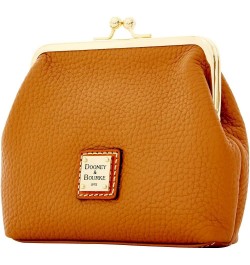 Wallet, Pebble Grain Large Framed Purse Coin Case - Caramel Caramel $24.00 Wallets