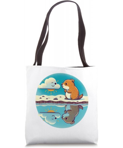 Groundhog Day Reflection Forecast Prediction Adorable Ground Tote Bag $13.42 Totes