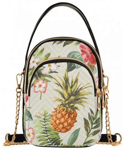 Joko lvery Flowers Pineapple Cross Body Purse Chain Shoulder Bag Handbag Crossbody Bags for Work Women Gifts $11.21 Crossbody...