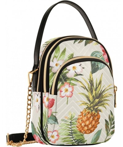 Joko lvery Flowers Pineapple Cross Body Purse Chain Shoulder Bag Handbag Crossbody Bags for Work Women Gifts $11.21 Crossbody...