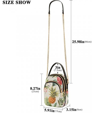 Joko lvery Flowers Pineapple Cross Body Purse Chain Shoulder Bag Handbag Crossbody Bags for Work Women Gifts $11.21 Crossbody...