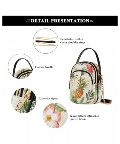 Joko lvery Flowers Pineapple Cross Body Purse Chain Shoulder Bag Handbag Crossbody Bags for Work Women Gifts $11.21 Crossbody...