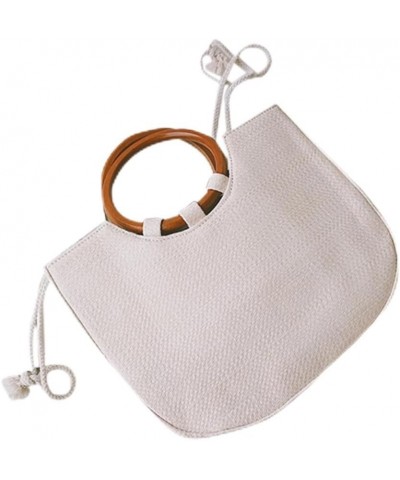 Womens Straw Handbag Khaki Handbag Bag Crossbody Bag for Women Beach Straw Bag Travel Purses for Women White $18.23 Crossbody...