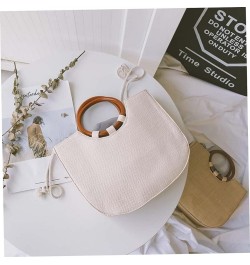 Womens Straw Handbag Khaki Handbag Bag Crossbody Bag for Women Beach Straw Bag Travel Purses for Women White $18.23 Crossbody...