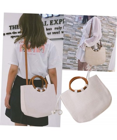 Womens Straw Handbag Khaki Handbag Bag Crossbody Bag for Women Beach Straw Bag Travel Purses for Women White $18.23 Crossbody...