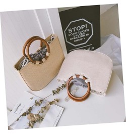 Womens Straw Handbag Khaki Handbag Bag Crossbody Bag for Women Beach Straw Bag Travel Purses for Women White $18.23 Crossbody...