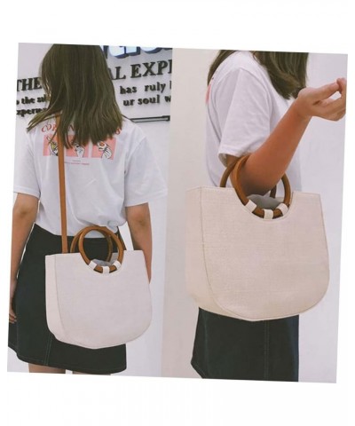 Womens Straw Handbag Khaki Handbag Bag Crossbody Bag for Women Beach Straw Bag Travel Purses for Women White $18.23 Crossbody...