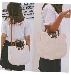 Womens Straw Handbag Khaki Handbag Bag Crossbody Bag for Women Beach Straw Bag Travel Purses for Women White $18.23 Crossbody...