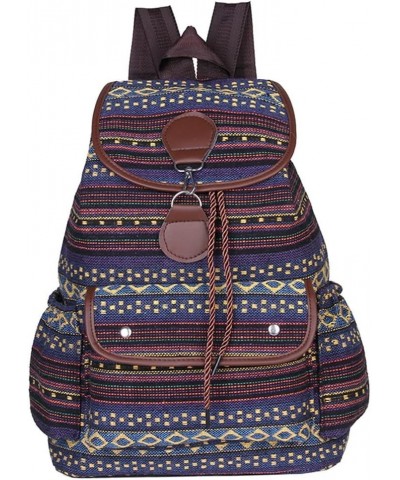 Women's Backpack Purse Fashion Backpack bag Boho Backpack Shoulder Bag Outdoor Travel Bag Blue $22.33 Backpacks