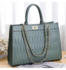 Large Capacity Chain Bag Fashion Handbag Shoulder Bag Handbag Gift School Office Business Travel (Quilted) Zhujiekuan-mibai $...