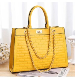 Large Capacity Chain Bag Fashion Handbag Shoulder Bag Handbag Gift School Office Business Travel (Quilted) Zhujiekuan-mibai $...