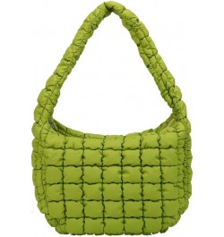 Puffy Bag Cute Quilted Bags Crescent Shoulder Purse Womens Handbags Puffer Tote Bag for Women (Beige) Sage Green $15.53 Totes