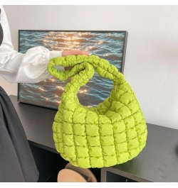 Puffy Bag Cute Quilted Bags Crescent Shoulder Purse Womens Handbags Puffer Tote Bag for Women (Beige) Sage Green $15.53 Totes