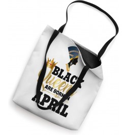 Black Queens Born in April Birthday Women Nefertiti Egypt Tote Bag $11.48 Totes