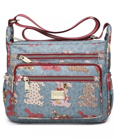 Crossbody Bag for Women Nylon Shoulder Bag Floral Multi-Pocket Purse and Handbag Satchel Color 3 $29.33 Totes