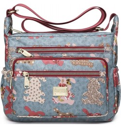 Crossbody Bag for Women Nylon Shoulder Bag Floral Multi-Pocket Purse and Handbag Satchel Color 3 $29.33 Totes