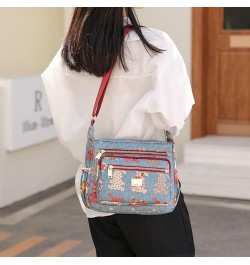 Crossbody Bag for Women Nylon Shoulder Bag Floral Multi-Pocket Purse and Handbag Satchel Color 3 $29.33 Totes