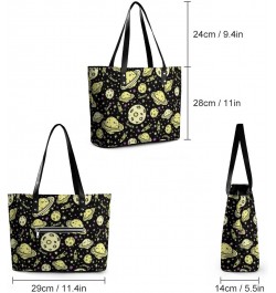 Doodle-Style Space Tote Bags Large Leather Purses Leather Tote Bag Tote Bag in Bag $21.65 Totes