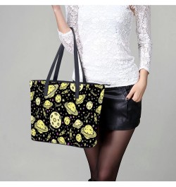 Doodle-Style Space Tote Bags Large Leather Purses Leather Tote Bag Tote Bag in Bag $21.65 Totes