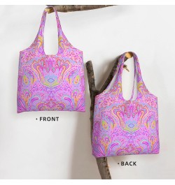 Japanese Fox Mask Flowers Single Shoulder Commuter Canvas Tote Bags For Women And Men Hypnotic Shamanic Acid $9.89 Totes