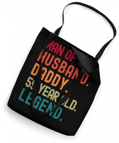 Man of God Husband Dad Funny 59th Birthday Vintage Dad 1964 Tote Bag $14.95 Totes