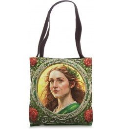 Santes Dwynwen The Patron Saint Of Lovers Tote Bag $14.09 Totes