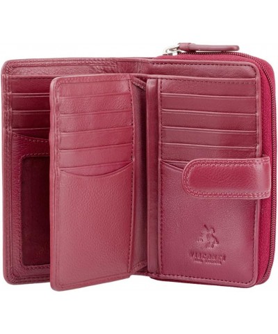 Heritage-33 Ladies Multi Soft Leather Card Holder Wallet and Purse (Chocolate Brown), Medium Red $18.54 Wallets