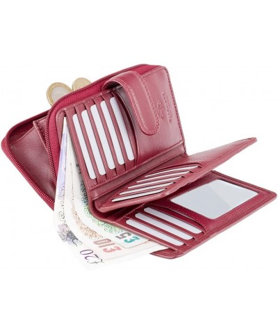 Heritage-33 Ladies Multi Soft Leather Card Holder Wallet and Purse (Chocolate Brown), Medium Red $18.54 Wallets