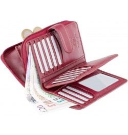 Heritage-33 Ladies Multi Soft Leather Card Holder Wallet and Purse (Chocolate Brown), Medium Red $18.54 Wallets