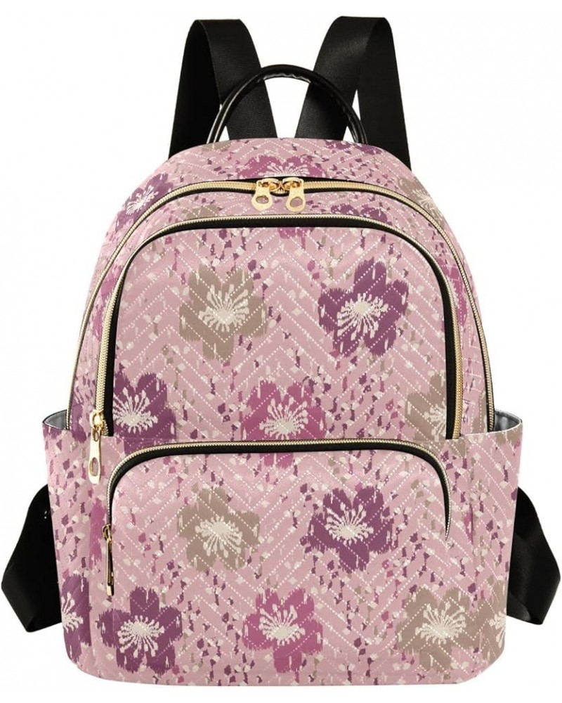 Floral Ornament Women Backpack Purse Shoulder Bag Color Medium $14.52 Backpacks