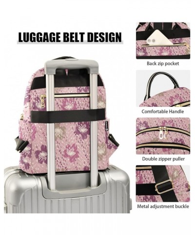 Floral Ornament Women Backpack Purse Shoulder Bag Color Medium $14.52 Backpacks