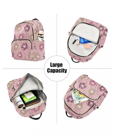 Floral Ornament Women Backpack Purse Shoulder Bag Color Medium $14.52 Backpacks